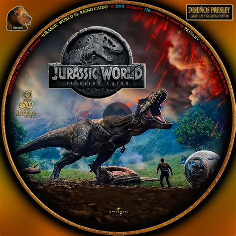Caratulas Custon Jurassic World El Reino CaÍdo