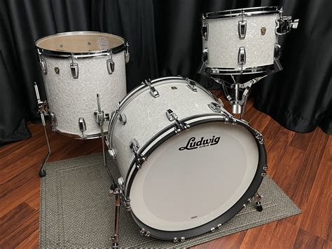 Ludwig Drums Sets Usa Classic Maple White Marine Pearl Fab 13 16 22