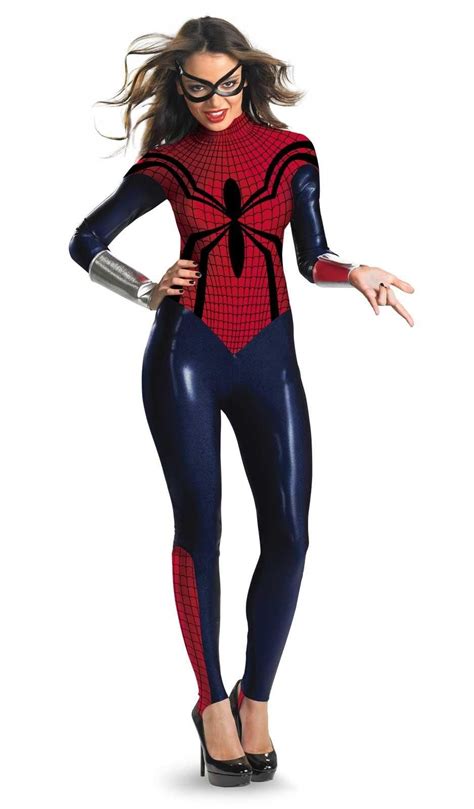 Sexy Spider Girl Catsuit Costume For Adults Disfraces Disfraces Superheroes Mujer Disfraces