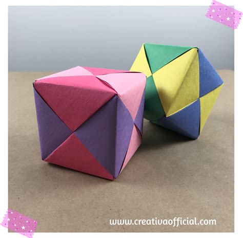 Como Hacer Un Cubo De Papel Origami Dise O Artesanal