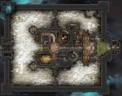Ravenloft Map The Main Level Of This Gorgeous Gothic Castle From A