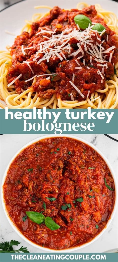 Healthy Turkey Bolognese Recipe The Clean Eating Couple