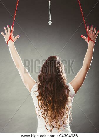Tied Woman Forced Image Photo Free Trial Bigstock