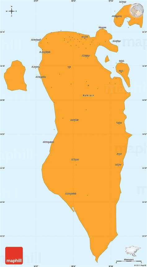 Bahrein Karte Provinzen