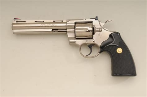 Colt Python 357 Magnum Double Action Revolver With 6 Barrel Showing