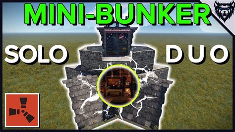 Rust The Mini Bunker Solo Bunker Base Design 2019 Youtube