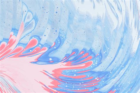 Wallpaper Stains Paint Liquid Abstraction Blue Pink Hd