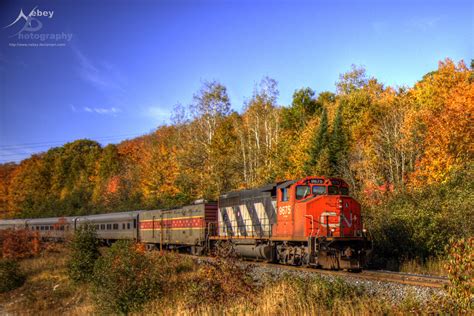 Hdr Autumn Train By Nebey On Deviantart