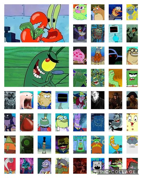 Spongebob Squarepants Villains Collage By Nakuuro On Deviantart