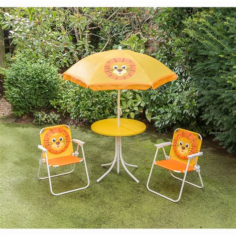 Childrens Patio Set Lion Garden Furniture Bandm