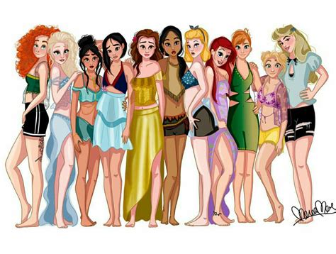 Modern Disney Princesses Conto De Fadas Desenhos
