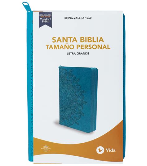 Santa Biblia Letra Grande Con Indice Y Cierre Tamaño Personal