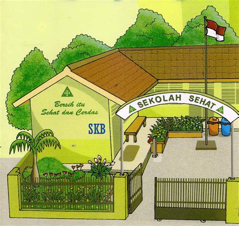 Hasil gambar untuk contoh contoh poster kesehatan desain. Gambar Ilustrasi Lingkungan Sekolah Yang Mudah | Hilustrasi