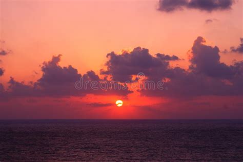 Artistic Sunset With Bright Sky And Clouds Stock Photo Image Of Cloud
