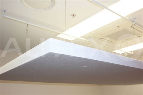 Acoustic ceiling panels serve as barriers to block sound from traveling to adjacent rooms and also as a means to reduce the noise within a room. Autex Acoustics - Quietspace® Horizon - Acoustic panel ...