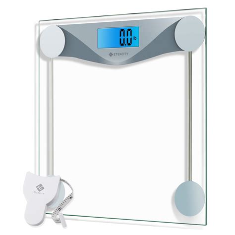 Etekcity Digital Body Weight Bathroom Scale With Body Tape Measure 8mm