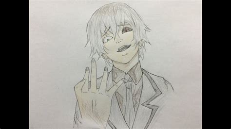 How To Draw Manga Cool Guy Tokyo Ghoul Colored Pencil
