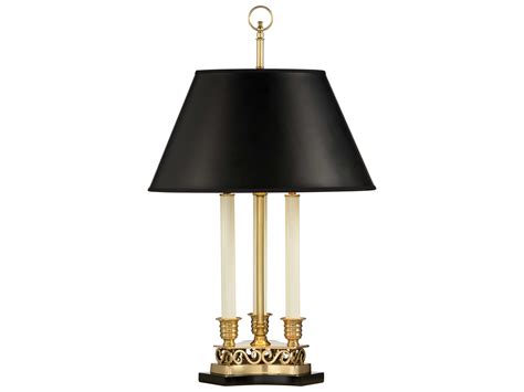 Wildwood Thea Triple Candle Antique Brass Table Lamp 65046