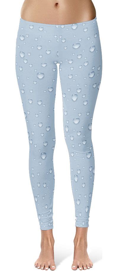 Wet Rain Water Drop Leggings Designed By Squeaky Chimp T Shirts And Leggings Leggings