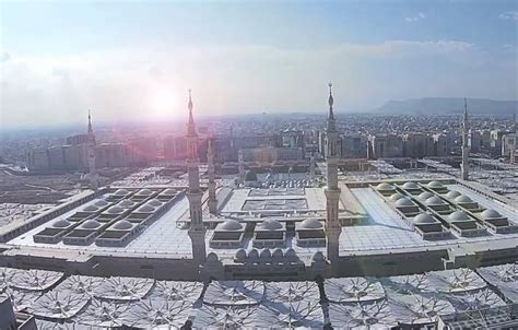 Amazing Drone Footage Of The Prophets Mosque Ilmfeed