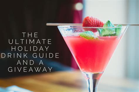 The Ultimate Holiday Drink Guide And A Sodastream Giveaway The