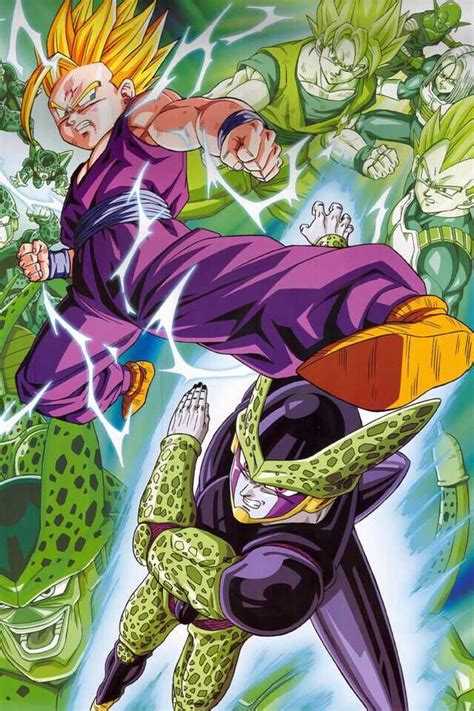 Cell (悟空を越えた戦士, gokū o koeta senshi, lit. Gohan vs Cell | Dragon ball, Anime dragon ball, Dragon ...