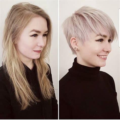 Long Hair To Short Hair Before And After Scrolller