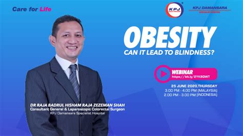 Dr Raja Badrul Hisham Can Obesity Lead To Blindness Youtube