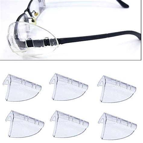 sporting style safety eye glasses side shields slip on clear side shield for safety glasses