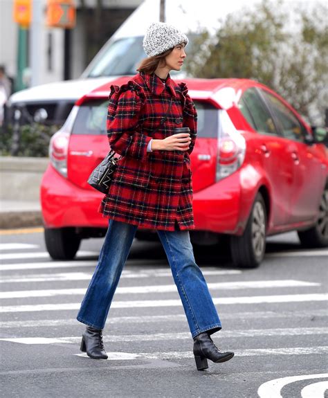 Alexa Chung Winter Street Style In New York Celebrity Style