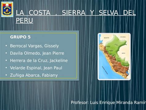 Pptx La Costa Sierra Y Selva Del Peru Dokumentips