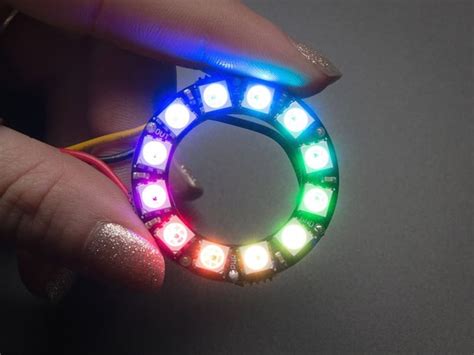 Neopixel Ring 12 X Sk6812 5050 Rgb Led With Integrated Drivers Id