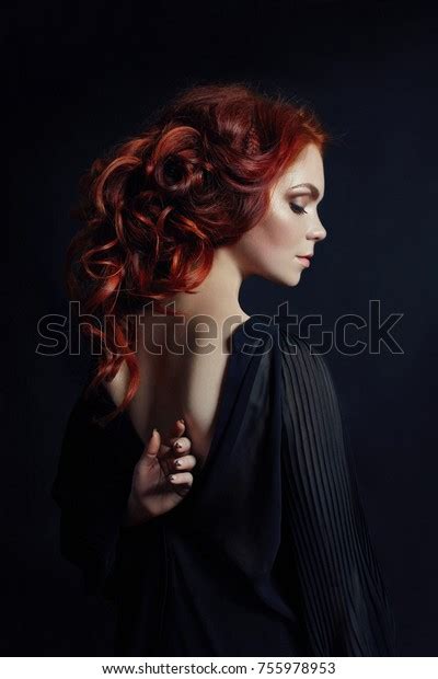 Portrait Redhead Sexy Woman Long Hair Stock Photo Edit Now