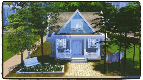 The Sims 4 Cosy Starter House Build Youtube