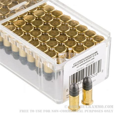 100 Rounds Of Bulk 22 Short Ammo By Cci 29gr Lrn Subsonic Ammo
