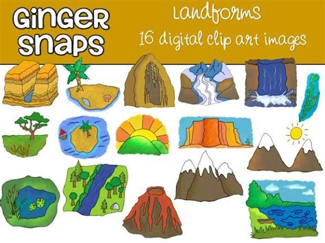 Landforms For Kids Clipart