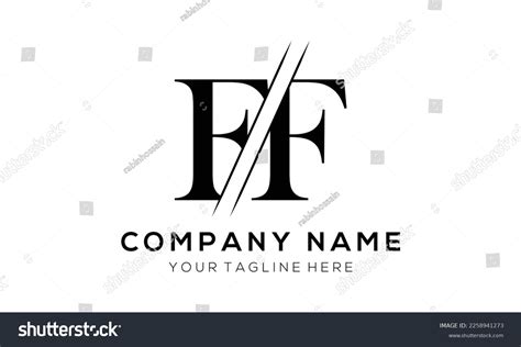 Ff Letter Logo Design Template Elements Stock Vector Royalty Free