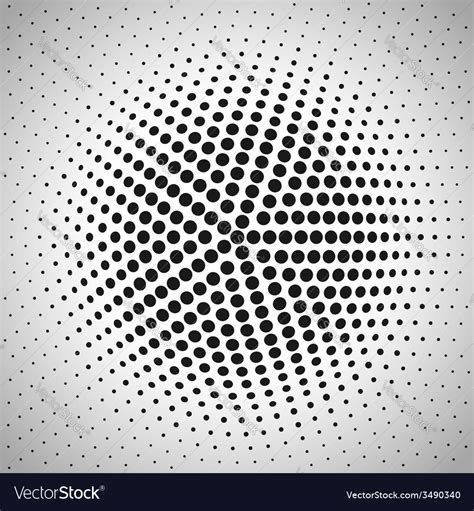 Radial Halftone Background Royalty Free Vector Image
