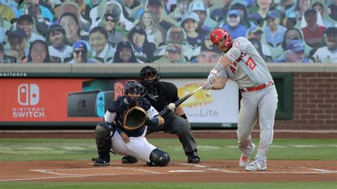 Angels Mike Trout Homers In First At Bat Since Birth Of Son Abc7 Los Angeles