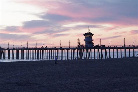 Free Stock Photo 2563 Huntington Beach Pier At Sunset Freeimageslive