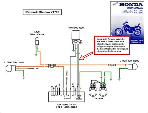 Honda motorcycle wiring diagrams (13). 1988 honda shadow vt1100 turning signal wiring diagram ...