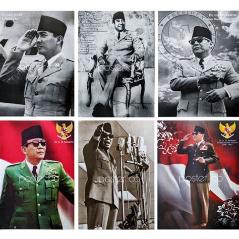 Jual Poster Jumbo Ir Soekarno Keluarga Soekarno Sukarno Ukuran X Cm