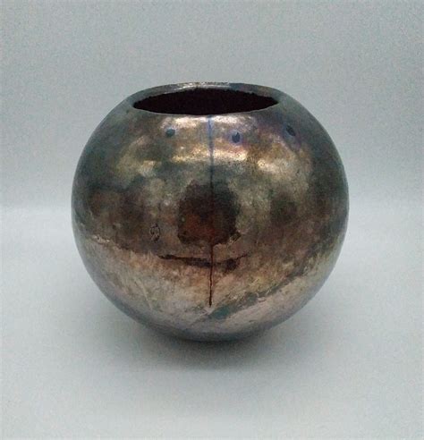 Vaso In Ceramica Raku Di Design Choose Wood