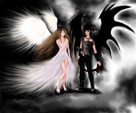 Angel And Demon Anime Wallpapers Top Nh Ng H Nh Nh P
