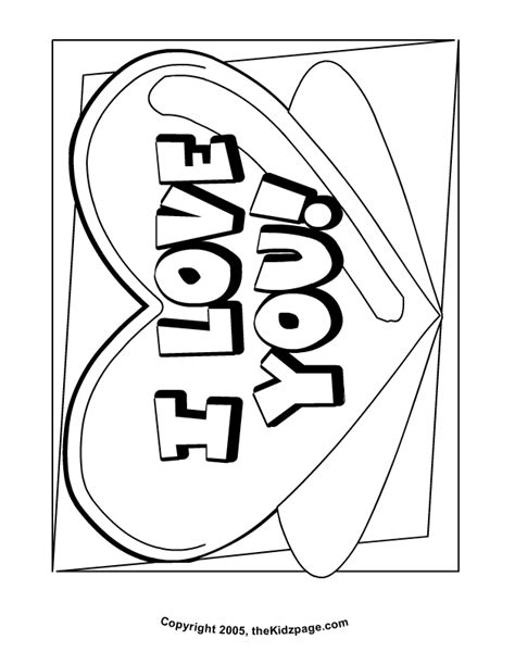 I Love You Coloring Pages And Books 100 Free And Printable