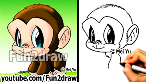 Also, the monkeys don't laugh when one of them falls off the bed. Monkey Drawing Cute at GetDrawings | Free download