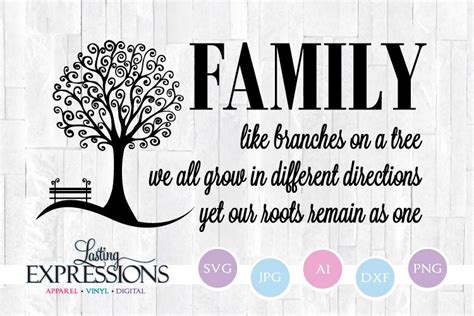 'i was thinking how complicated life is and how there are no simple roads or paths. Family Tree Quote // Like Branches on a Tree // Tree Clipart (206638) | SVGs | Design Bundles