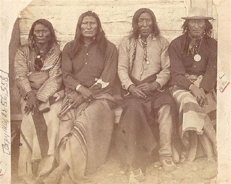 Sits In The Middle Of The Land And His Friends Crow Chiefs 1871 Native American Cherokee