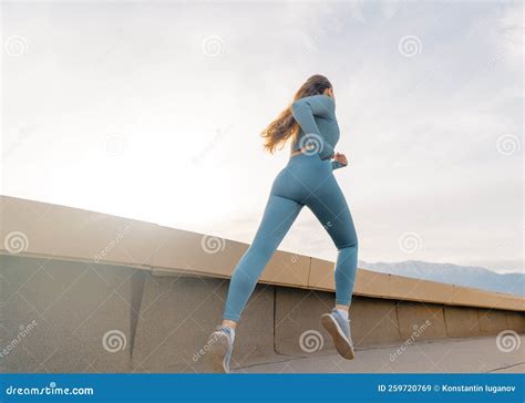 Athletic Woman Is Running Stock Image Image Of Health 259720769
