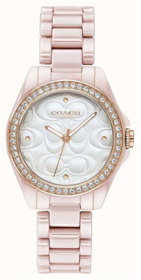 Coach Womens Modern Sport Watch Pink With White Face 14503256